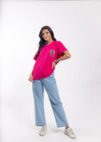 “Buri Nazar Tee” in Fuchsia Flame