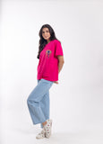 “Buri Nazar Tee” in Fuchsia Flame